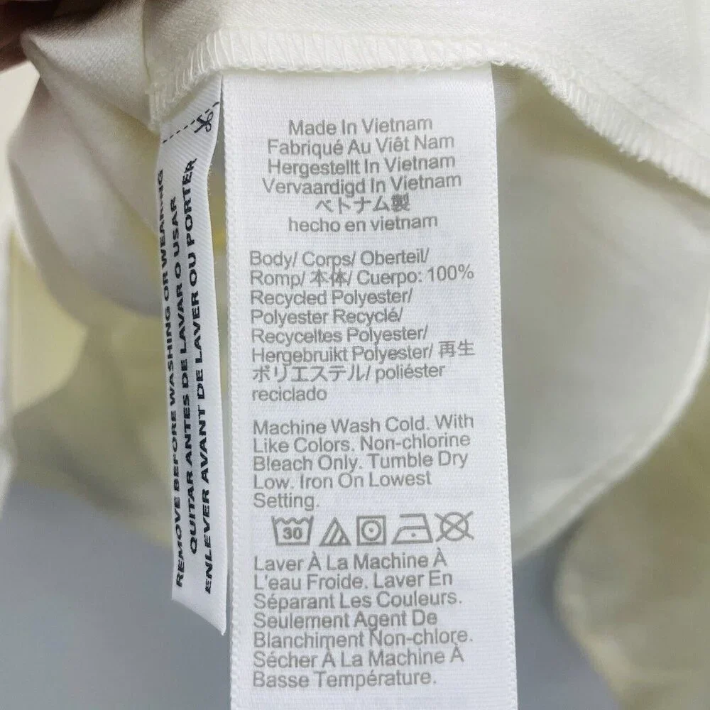 J Crew Factory Womens Size Small Long Sleeve Keyhole Top in‎ Ivory BT950 $79 637